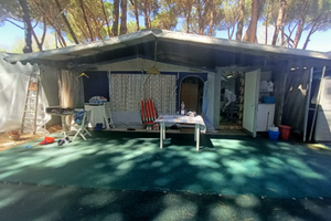 Roulotte in campeggio