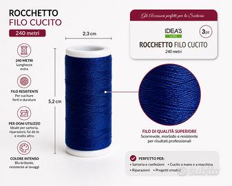 Rocchetti filo cucito blu5,5 cm - set da 35 pezzi