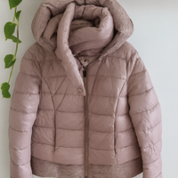 Piumino rosa malva taglia M – elegante e caldo, co