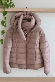 Piumino rosa malva taglia M – elegante e caldo, co