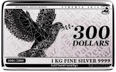 PAX - 2026 LINGOTTO ARGENTO PURO 1 KG 300$ PRESALE