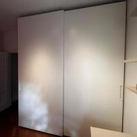 Armadio legno laccato 2 ante scorrevoli