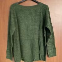 Maglione verde donna taglia 42
