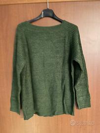 Maglione verde donna taglia 42
