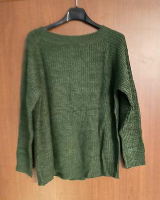 Maglione verde donna taglia 42