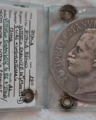 5 lire 1911 cinquant d errori di conio  varianti