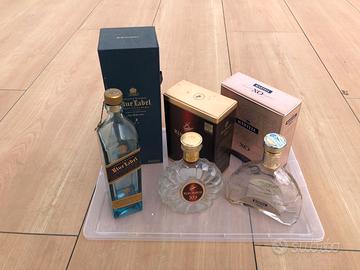 Decanter/Bottiglie Scotch e Cognac VUOTE e scatole
