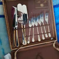 Elegante set da dessert italiano placcato oro 24K