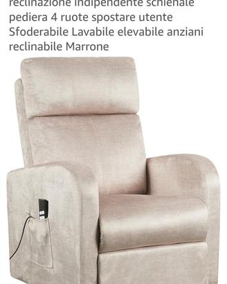 poltrona relax elettrica 