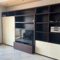 Parete attrezzata moderna  tv e libreria