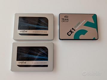 SSD SATA 2.5" 500GB Crucial e Teamgroup