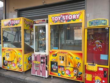 Jukebox pesca pupazzi gru giostrine