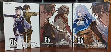86 Eighty-six nn. 1-3 Limited Edition Dokusho New