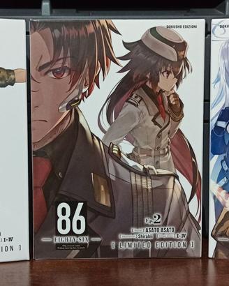 86 Eighty-six nn. 1-3 Limited Edition Dokusho New