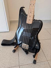 Squier Affinity Jaguar Bass nero + upgrade