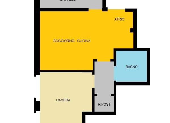 ZONA GRIES: BILOCALE RISTRUTTURATO A NUOVO