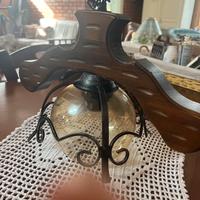 Lampadario in ferro battuto