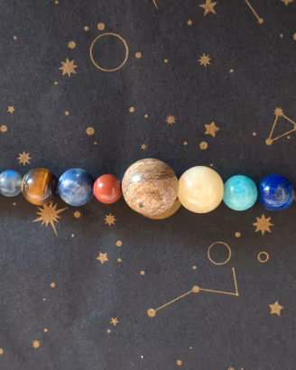 Bracciale "pianeti" pietre dure e argento 925