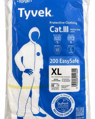Tute Tyvek DuPont EasySafe 200 XL – Monouso