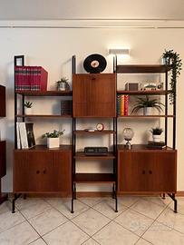 Libreria in teak stile scandinavo vintage anni 60