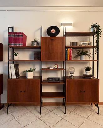 Libreria in teak stile scandinavo vintage anni 60