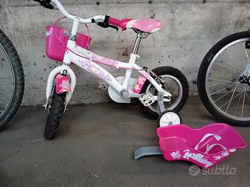 bici bimba 3/4 anni con rotelle