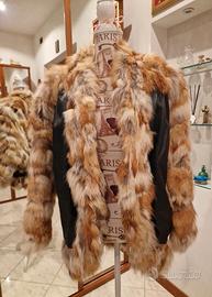 Giacca pelliccia e pelle