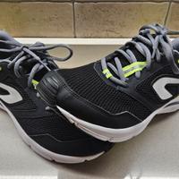 Scarpe running uomo KALENJI RUN ACTIVE nero-giallo