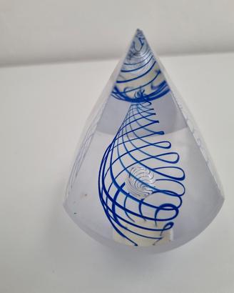 fermacarte vetro piramide