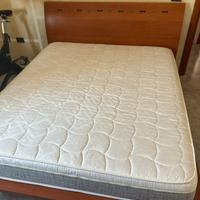 Letto contenitore matrimoniale con rete a doghe