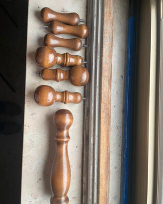 Pomelli di legno per attaccapanni