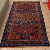 antico tappeto caucasico fatto a mano in lana pura