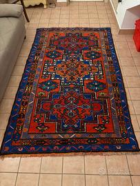 antico tappeto caucasico fatto a mano in lana pura