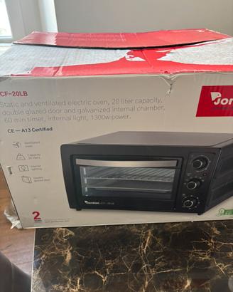 Fornetto elettrico nuovo nero - Jordan JCF-20LB