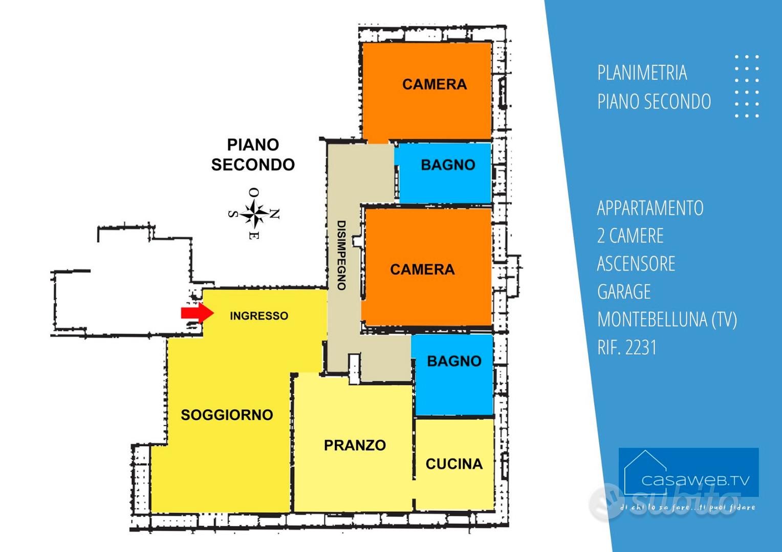 Appartamento – Montebelluna, Centro, Guarda - Vista 2
