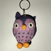 Portachiavi gufo amigurumi