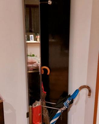 specchio porta abiti porta ombrelli