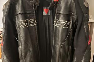 Giubbotto e pantalone, tuta pelle Dainese