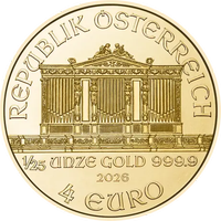 1/25 oz Filarmonica di Vienna Oro 2026
