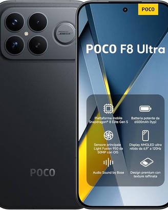 Xiaomi Poco F8 ultra 16/512gb Black Bose
