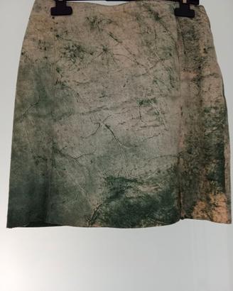 Minigonna in vera pelle