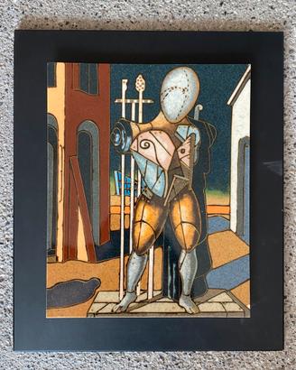 De Chirico "Ettore e Andromaca" Ceramica Smaltata