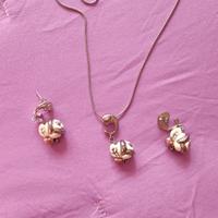 Parure orecchini e collana Thun