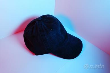 Cappello con visiera - Nero basic vintage