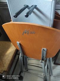 6 sedie pieghevoli da inserire 