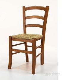 sedia legno sedile paglia