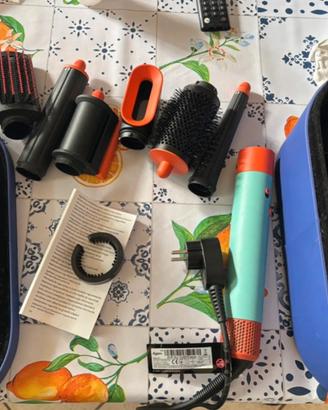Dyson airwrap i.d arancione e turchese