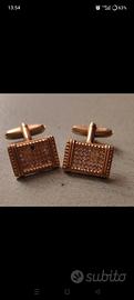 gemelli placcati oro Christian Dior 