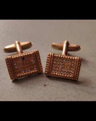 gemelli placcati oro Christian Dior 