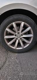 4 cerchi in lega Volkswagen R17 -originali senza p